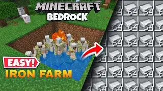 NEW UPDATED unlimited Iron Farm 😍 | Minecraft Bedrock /MCPE 1.20+ |  2026