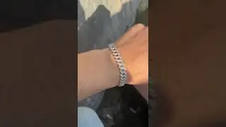 Iced Out VVS1 Moissanite Cuban Link Hip Hop Bracelet #mensbracelet #mensjewelry #hiphop #shorts #fyp