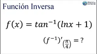 Cálculo de la derivada de la función inversa #5 | Trigonométrica inversa con logaritmo natural