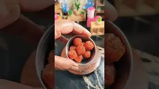 Miniature Carrot Laddu ❤️ #shortfeed #mini #minifood #dolls #dollhouse #toys #short #tinytreats