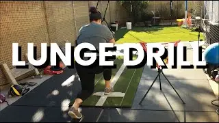 SOFTBALL PITCHING DRILL FOR BEGINNERS (LUNGE DRILL)