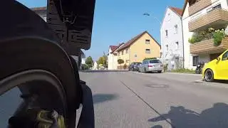 GoProHero5 montiert am Rahmenheck | Testfahrt