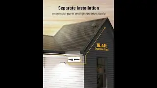 SUPERDANNY Solar Outside Lights Motion Sensor Outdoor Flood Lights Dusk to Dawn