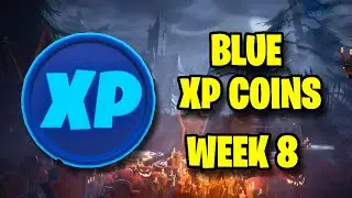 ALL BLUE XP COINS | WEEK 8 | FORTNITE CHAPTER 2 | SEASON 4