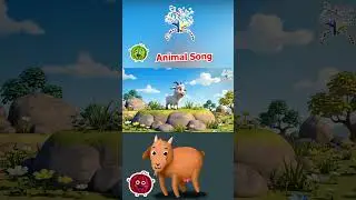 🐐 Goat, Donkey & Goose Song | Cute Animal Sounds for Kids | Fun 3D Learning Song