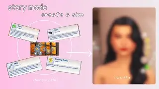 making a sim using story mode | The Sims 4 CAS