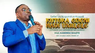 JOURNEY TO DISCOVER PURPOSE|KDTC|ENG. KABENDA BALETE|WEEK 3