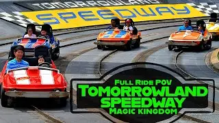 Full Ride POV | Tomorrowland Speedway at Disney&rsquo;s Magic Kingdom | Theme Park Attraction with Kids