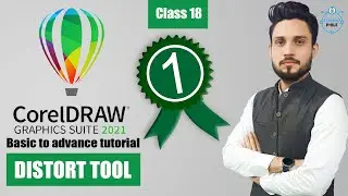 Distort tool in corel draw | Class # 18 | Free Training in Urdu/Hindi | coreldraw2021