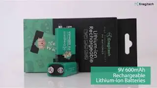 9V Battery Rechargeable Lithium-ion Batteries 600mAh