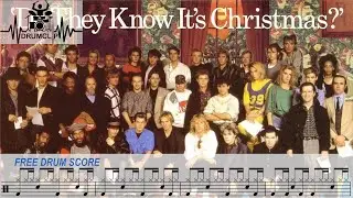 Band Aid - Do they know it's Christmas (Drum Score)