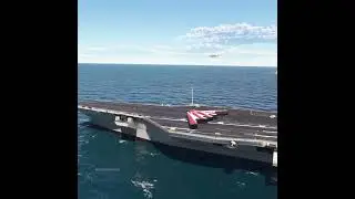 Tense Seconds of Kwik Flight Spirit  Takeoff on Carrier! The Power of the Engines Is Incredible!