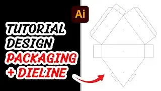 TUTORIAL BIKIN DIELINE PACKAGING / KEMASAN | STEP BY STEP ILLUSTRATOR