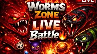 🔥Worms Zone LIVE Battle 😈 | Dangerous Red Worm Fight | Epic Gameplay🔥#DSGaming001_ds