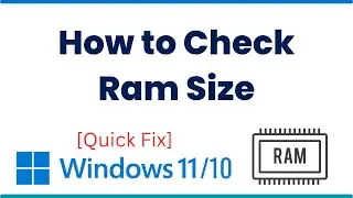 how to check ram size on windows 10/11