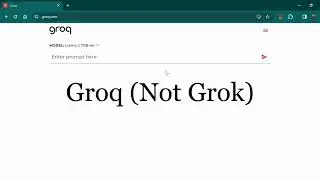 Groq (not Grok) is unbelievably faster than other AI chips!!! 😲