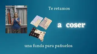 Cómo coser una funda para pañuelos de papel, Tutorial paso a paso fácil y rápido 🧵✂👏🏻