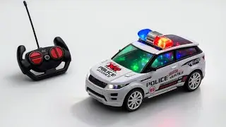 Unboxing EV Police Car 3D Light, RC Police SUV, Mini Police Car &  RC Transport Van | ASMR Video