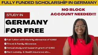 Study in Germany 🇩🇪 For FREE - No Block Account Needed - DAAD Helmut Schmidt Scholarship 2027