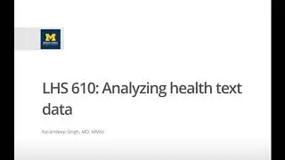13-1 Analyzing Health Text Data - Reading in Text Data and Calculating Term Frequencies