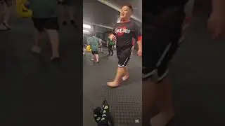 Team Warm Up before Sparring. 