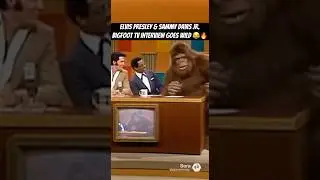 Elvis Presley & Sammy Davis Jr. Bigfoot TV Interview GOES WILD 😂🔥 #shorts #viral #elvispresley