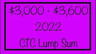 $3,000 - $3,600 in 2022 - Claim it With These Steps&hellip; Lump Sum CTC Check