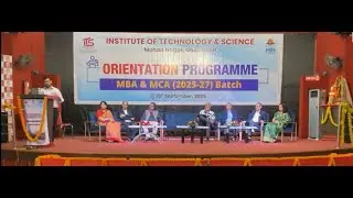 Mr.Arpit Chadha,Vice Chairman,I.T.S-The Education Group addressing in MCA & MBA Orientation Program