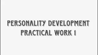 PERSONALITY DEVELOPMENT (DPK20073) Practical Work 1 [Stuation 7: Business Office/Workplace]