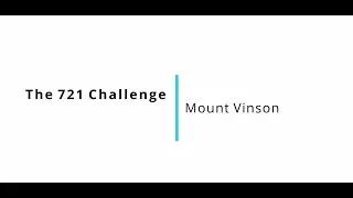 Total Active Hub - 721 Challenge - Congratulations for completing Mount Vinson