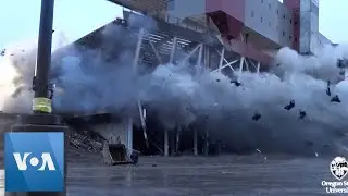 Oregon State University Stadium Imploded as Part of $153M Renovation