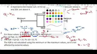IQR ( Inter-Quartile Range) Question #statistics #إحصاء