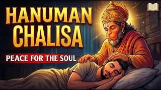 हनुमान चालीसा 🌿 Soft & Melodic | Deep Peaceful Sleep | Relaxing Night Chant