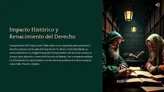 El Legado Vivo del Derecho Romano Humanismo Principios y Sabiduria Juridica en el Corpus Iuris Civil