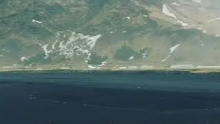 The Black Sand Beach and waves in Vik - Iceland