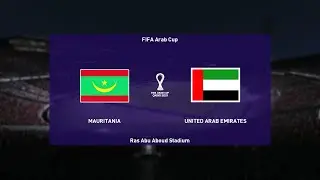⚽ Mauritania vs UAE ⚽ | FIFA Arab Cup (03/12/2021) | PES 2021