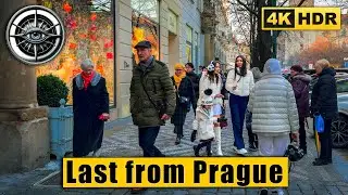 The Last Walking Tour of Prague, in some measures ✋😊 ❤ 🇨🇿 Czech Republic 4k HDR ASMR