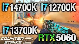 i7 14700K vs i7 13700K vs i7 12700K - RTX 5060 - CS2 - 1080p Low