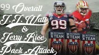 99 Overall Boss J.J. Watt and Jerry Rice Pack Opening! Introducing Pack Attack| MUT15