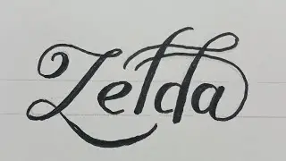 Calligraphy Name Writing For Beginners / How To Write Art On Paper Step By Step 83