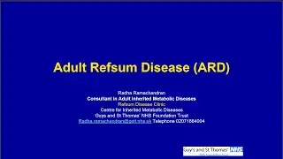 Adult Refsum Disease from Clinical Practice Perspective