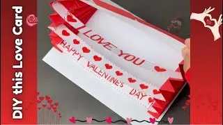 Valentine's Day Special Card|Handmade card for your loved ones |Magic Love❣️Card|Tutorial|Video