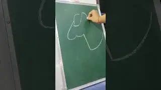 How to Draw unicorn with chalk // Comment for more #ytshorts #viral #share #like #comment #trending