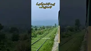 Beautiful View by Crossing Train at Sohawa Hills #shorts #sohawahills #trainonhills #traininrain
