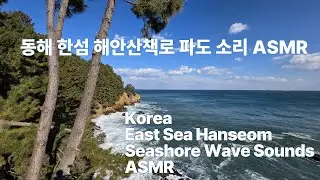 한섬해변 전망대 동해바다 파도소리 #동해바다 #파도소리 #동해시여행 #asmr #korea #beach #4k바다 