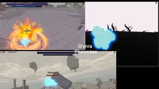 Roblox Anime Showdown full Shinra Showcase (hit update)