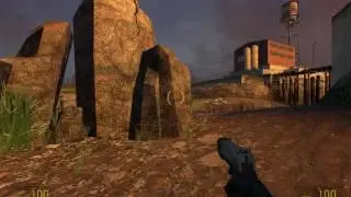 Skipping the Hunter-Chopper fight in Water Hazard (Half-Life 2 - d1_canals_13)