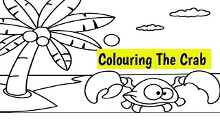 colouring The Crab 🦀🦀#cartoon#popularstory#counting#kidssong#kidsvideo#rhymes#yt#disney#ytshort#yt