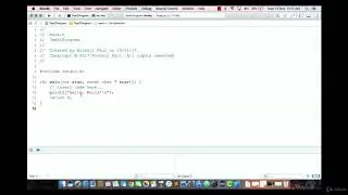 002 How to use Xcode on MAC for writing C Program