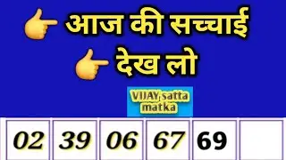  आज का Open Close Analysis | Full Logic Explained | Vijay Satta Matka